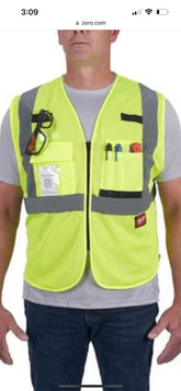 MILWAUKEE Class 2 HIGH Visibility MESH Safety (48-73-5112) - Like New